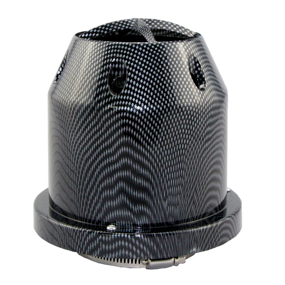 

1pc Car Engine Air Filter 76mm ID Intake Flow Exhaust Gas Filtration Universal