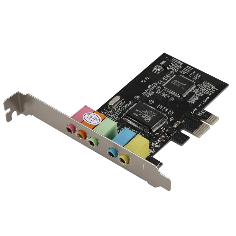 PCI Express PCI-E 5,1 канальный 3D Аудио 6 каналов цифровой звуковой карты для win XP