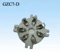 2pcs 7 pin scaffolding tube socket GZC7-D ceramic sockets | Электроника