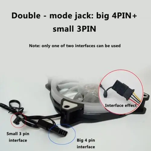 120 мм светодиодный вентилятор охлаждения 12V 4Pin для 3Pin цветная(RGB) Крайне низкий уровень шума компьютера ПК Процессор кулер VDX99