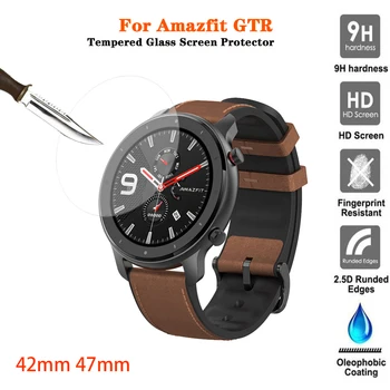 

Tempered Glass Screen Protector for Amazfit GTR 42mm 47mm 9H 2.5D Clear Protective Film for Xiaomi Huami Amazfit GTR Accessories