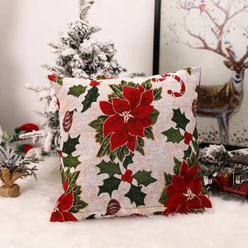 

Christmas Xmas 18" Cushion Cover Pillow Case Throw Sofa Home Decor Santa Claus Christmas Cushion Cover Decorative Sofa Pillow Co