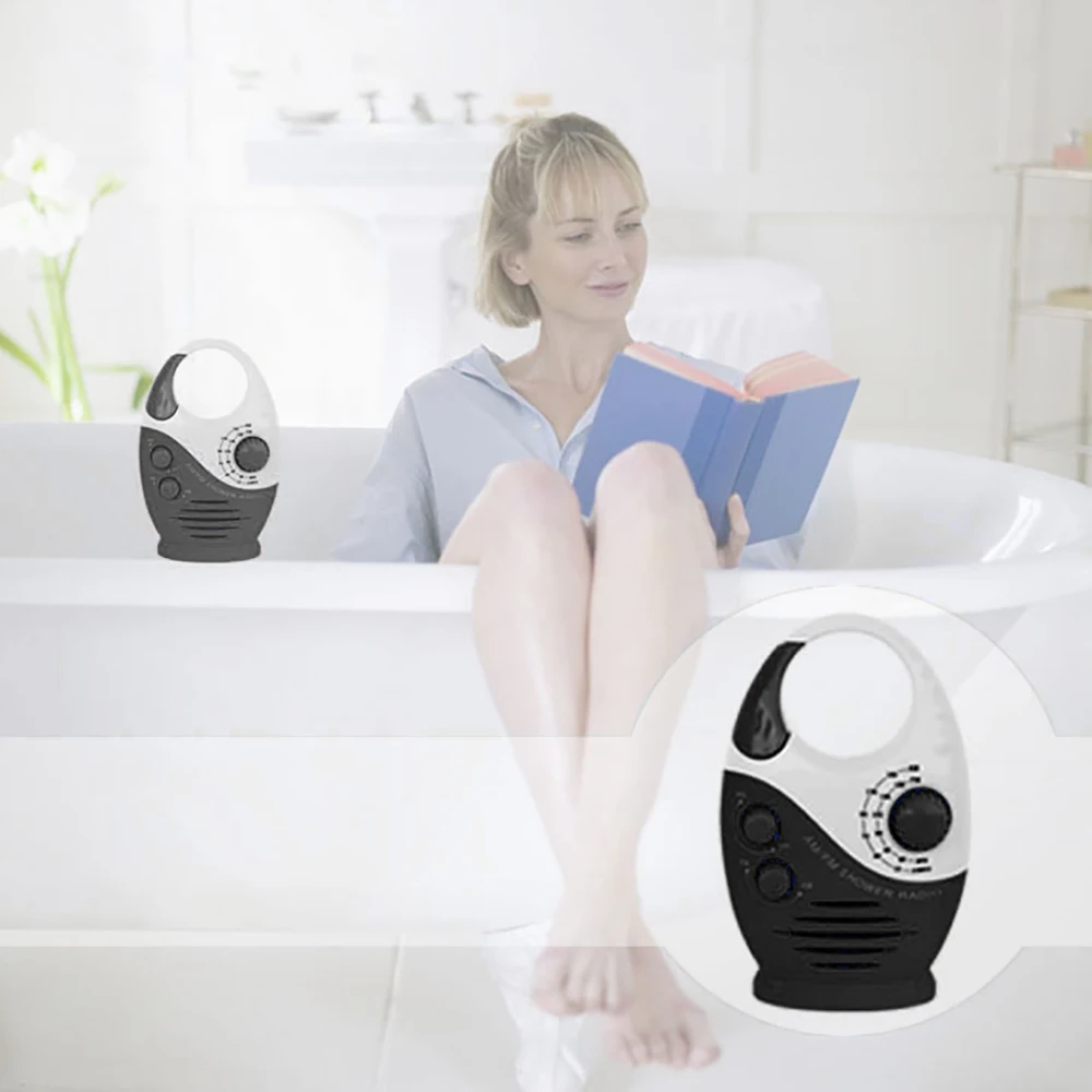 Adjustable Shower Hanging Volume Shower Radio Waterproof Portable Music