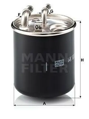Фильтр топливный MB W204/212/X164/204/W164/906 CDI 08 MANN-FILTE
