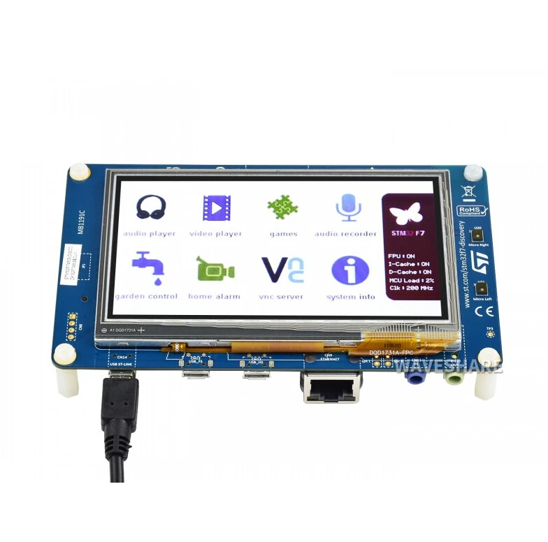 Оригинальная зеленая или синяя версия STM32 плата разработки модель 32F746GDISCOVERY набор