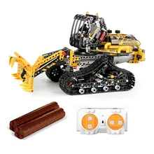 873 шт. RC городской инженерный вилочный Погрузчик приложение управление строительные блоки Дистанционное управление грузовик строительные блоки кирпичи игрушки для детей