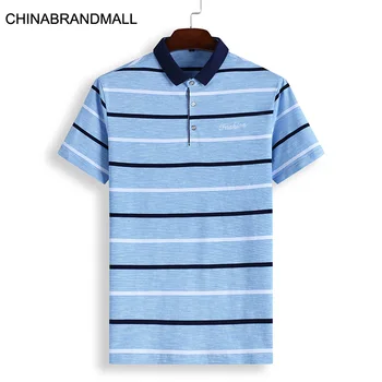 

Men Plus Fat Plus Size Leisure Lapel Short Sleeve Male Fat Man Lapel Stripes Short Sleeve Male