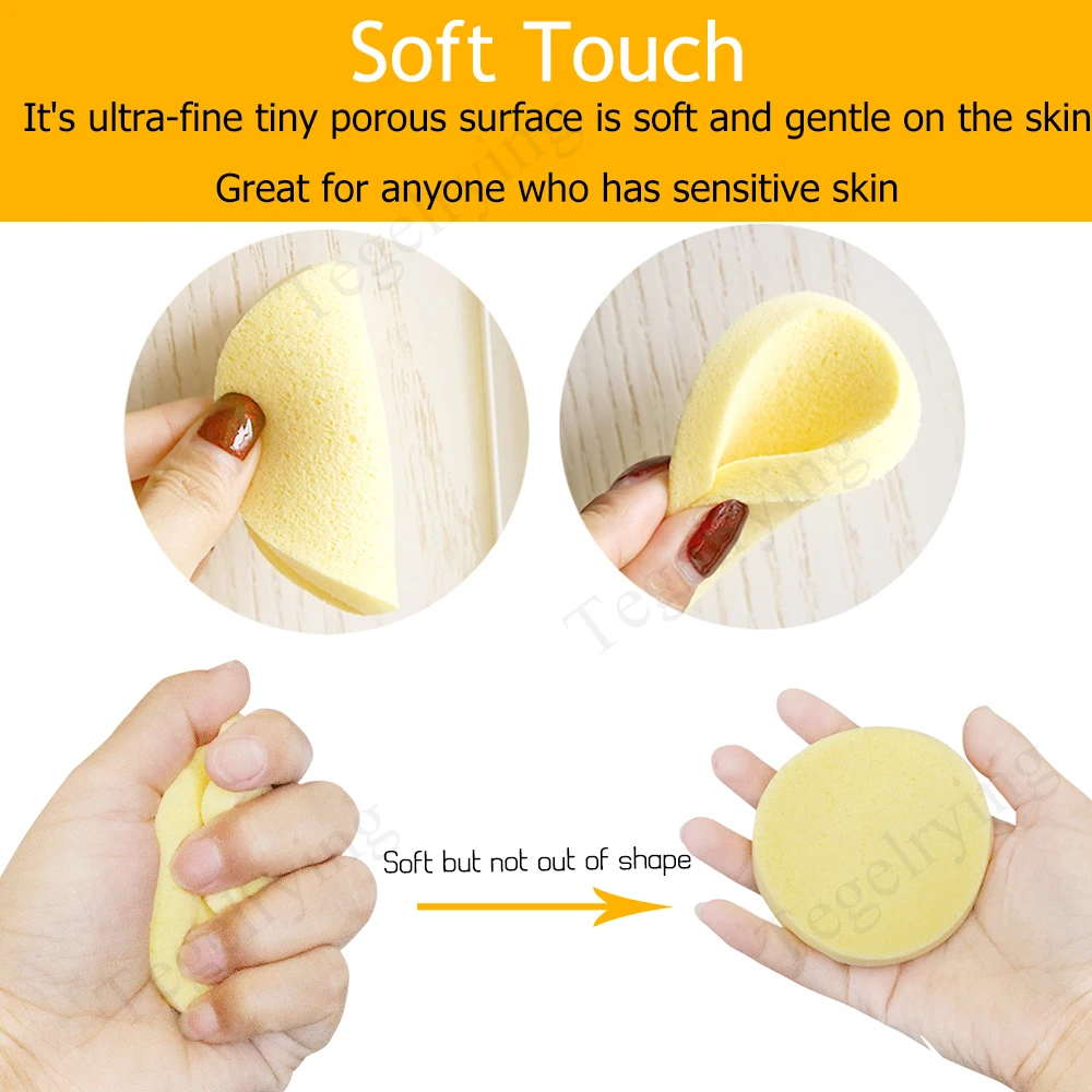 Facial Sponge Compressed PVA Professional Makeup Remover Washing Women Face Sponges Exfoliating Cleansing Spa Pads Clean Puff makeup sponge set makeup sponge powder puff makeup puff makeup puff set powder puff set