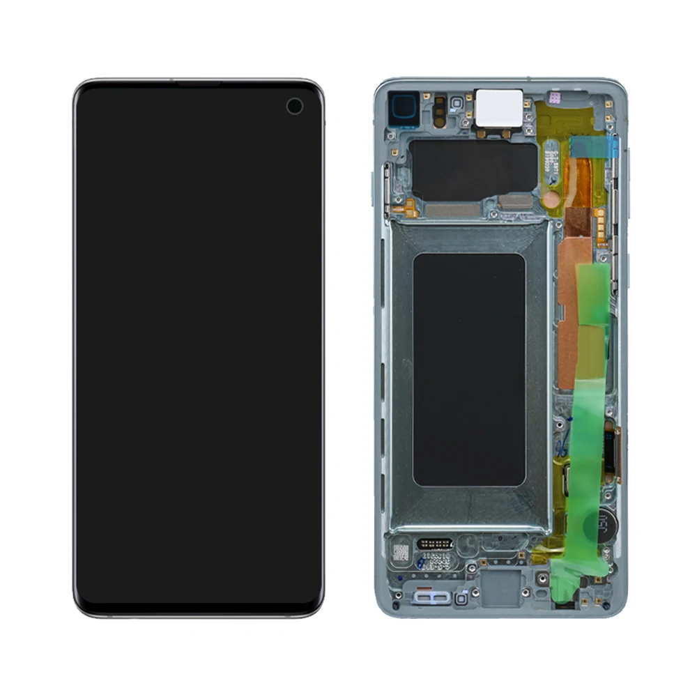 6," Для samsung Galaxy S10 ЖК сенсорный экран дигитайзер в сборе для samsung S10 дисплей с рамкой Замена SM-G973
