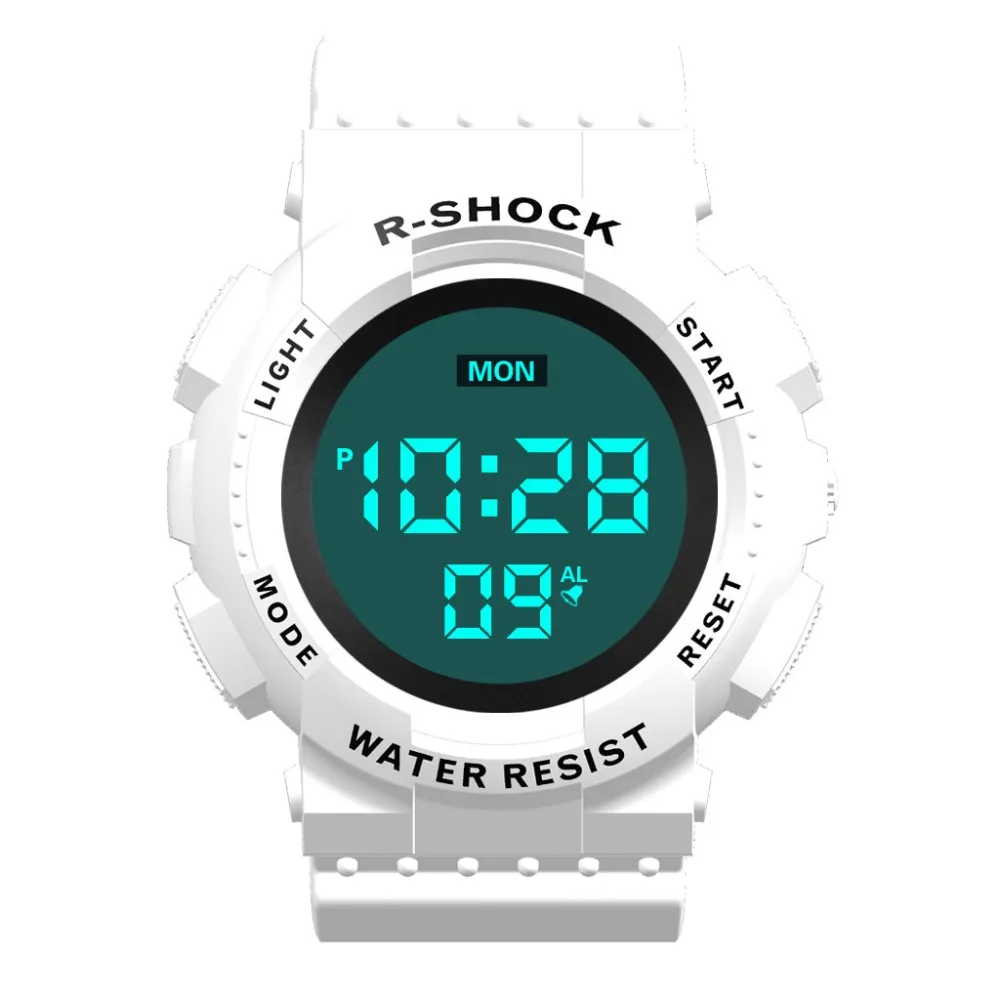 HONHX Relogio Digital Masculino, простые спортивные часы с циферблатом, Мужские Цифровые, светодиодный, водонепроницаемые часы, дата, электронные часы A15