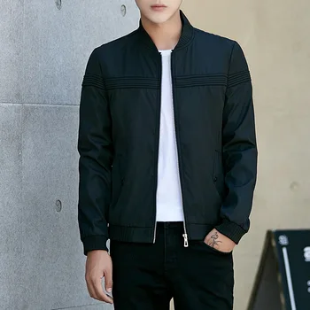 

T Autumn and Winter Black Gray Blue Casual Male Jackets