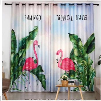 

green plant curtains Luxury Blackout 3D Window Curtains For Living Room Bedroom Customized size 3d curtains