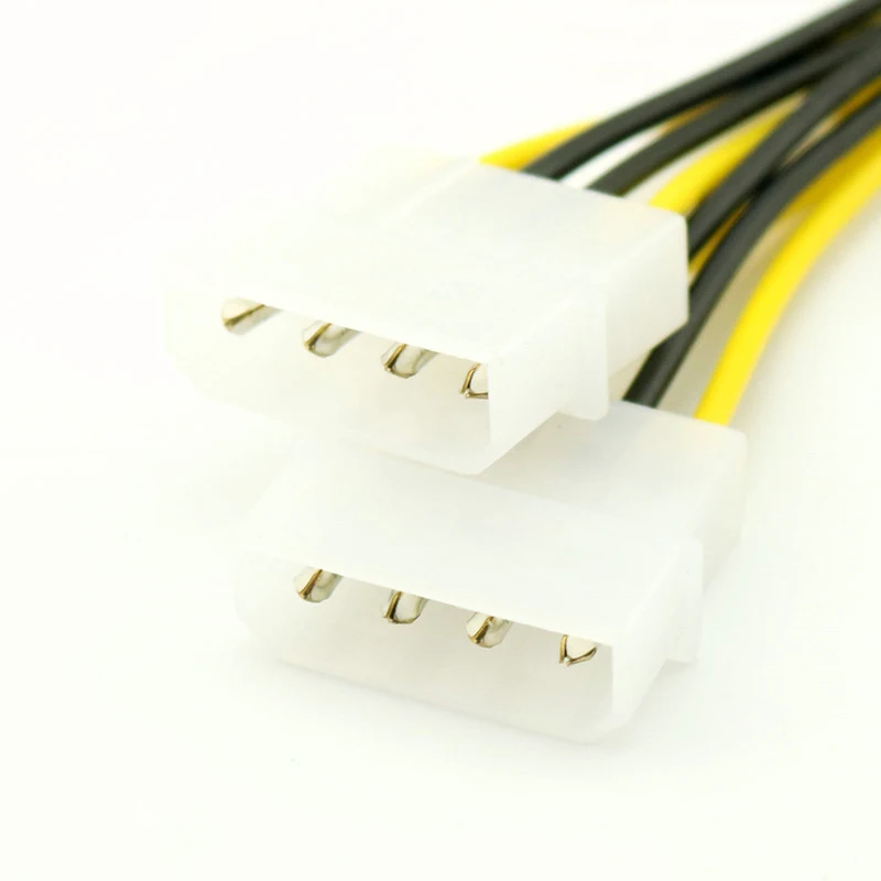 8 контактный двойной 4 шнур питания видеокарты Y образный PCI Express на кабель