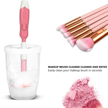 

10 Seconds Convenient Electric Wash Makeup Brush Dryer Cleaner Device Make up Brushes Washing Cleanser Cleaning Machine Tool