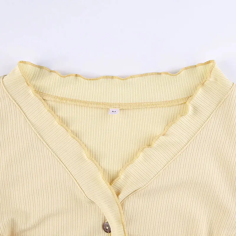 Cardigan Blanc à Volants Cable & Gauge, Taille L, Manches Longues, état Très Bon