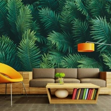 Beibehang пользовательские обои современный стиль тропические растения ручная роспись тропический лес Фреска ТВ фон Настенная роспись 3d обои
