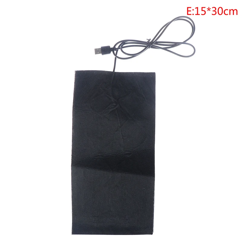1pc USB Warm Paste Pads Fast-Heating Carbon Fiber Heating Pad Safe Portable Heating Warmer Pad for Vest Jacket shoes socks Cloth - Цвет: E