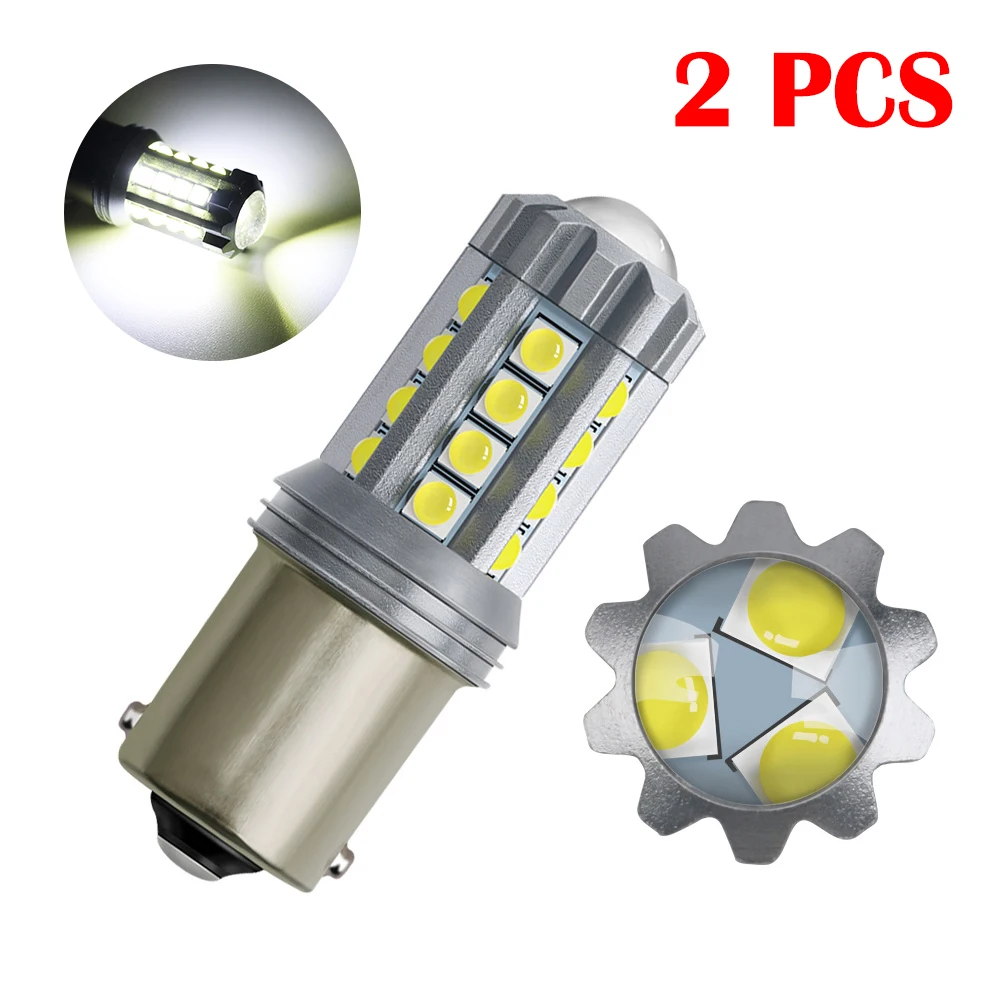 2 шт. 1156 P21W BA15S 3030SMD светодиодный авто тормоз светильник дневные ходовые огни дальнего света 1156 BA15S Обратный лампы поворотники светильник белый 12V