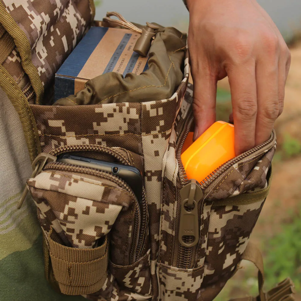 

New Fishing Tackle Bag Outdoor Sports Bag Multifunction Lure Bag Fishing Rod Tackle Bag Waist Pack Camping Hiking Moutaineering