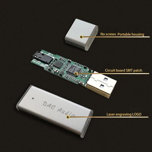 Image 4 - حر رائجة البيع SA9023A + ES9018K2M USB المحمولة DAC HIFI حمى مكبر للصوت خارجي بطاقة الصوت فك الترميز للكمبيوتر أندرويد مجموعة صندوق