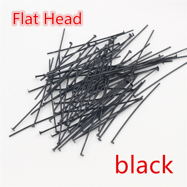 16 20 25 30 35 40 45 50mm Flat Head/Ball Head/Eye Head Pins Metal Headpins For Jewelry Findings Making DIY Supplies