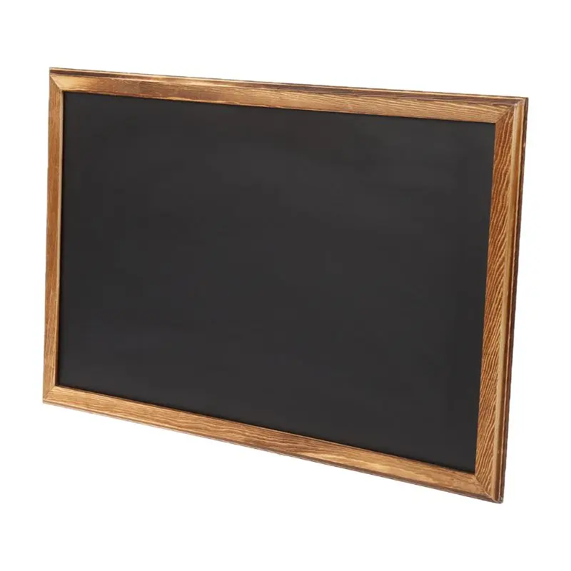 Rectangle Hanging Wooden Message Blackboard Chalkboard Wordpad Sign Kids Board 1XCB
