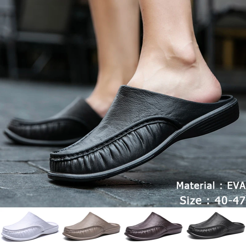 Trekking Sandals Slippers Beach-Shoes Garden Clogs Indoor Light Men Hollow-Out Comfortable