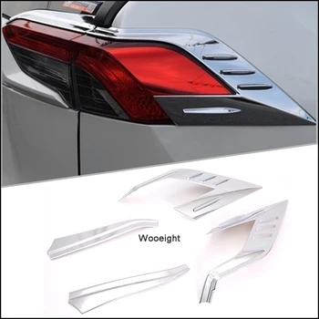 

Wooeight 4Pcs ABS Chrome Car Rear Tail Light Lamp Surrounds Cover Trim Bezel Decoration Sticker Frame fit for Toyota RAV4 2019