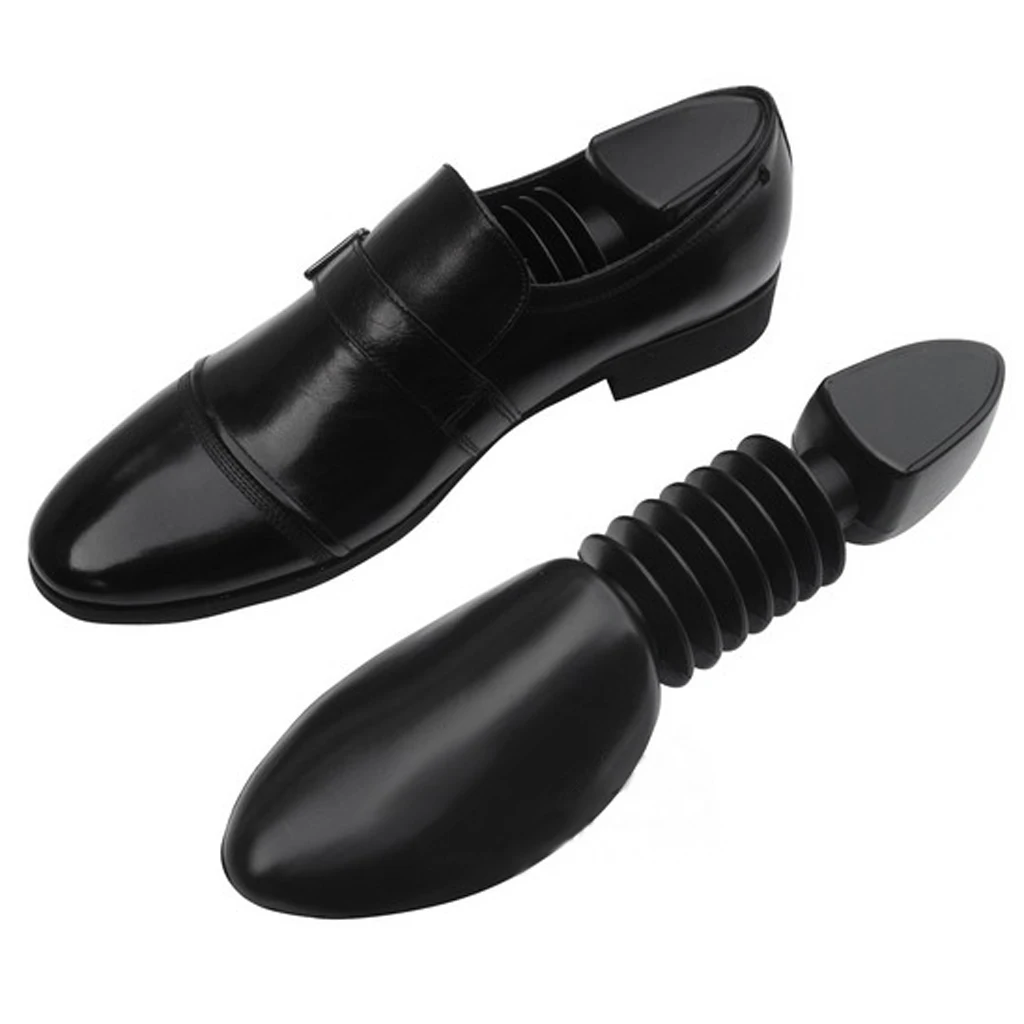 

Footful 1 Pair Mens Shoe Trees Shoe Stretcher Shaper Plastic Spring for US Size 7.5-11.5 Black