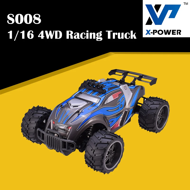 X-power S008 2 4G 1/16 25 км/ч 4WD высокая скорость RC Внедорожный гоночный грузовик
