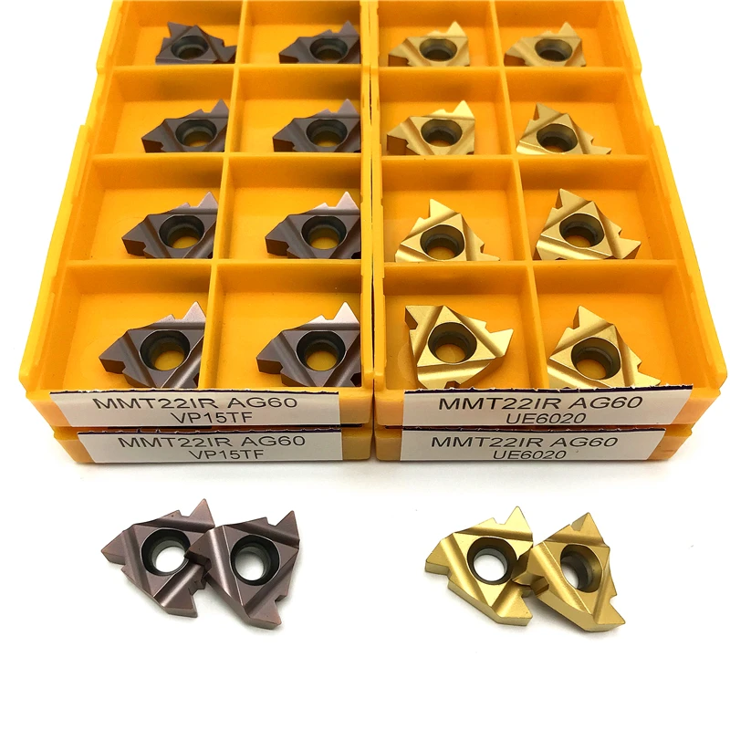 

MMT22IR AG60 VP15TF Thread Turning Tool Cutting Tool External Threading Lathe Tools 22IR AG60 CNC Turning Insert Carbide Insert