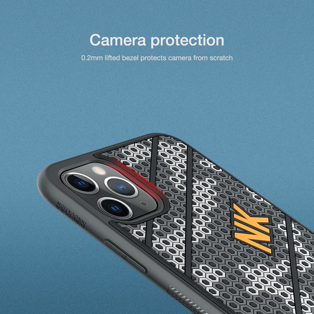 Для Apple iPhone 11 Pro Max чехол NILLKIN Striker чехол 3D Текстура ТПУ силиконовый спортивный стиль PC задняя крышка для iPhone11 Pro