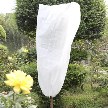 

2pcs Plant Cover Warm Cover Tree Shrub Plant Protecting Bag Frost Protection Against Yard Garden Decor Winter 180x120 Protection
