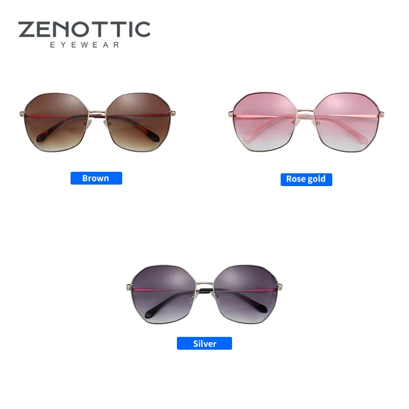 Солнцезащитные очки ZENOTTIC женские большого размера с бабочками поляризационные