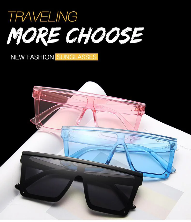 New Fashion Luxury Brand Square Sunglasses Women Vintage Oversize Sun Glasses Female Big Frame Shades Black Lady Uv400 best sunglasses for women