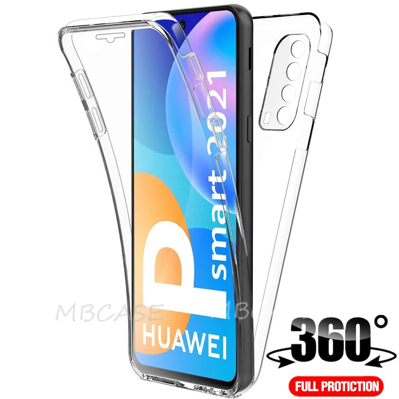 Чехол с двойным кристаллом для Huawei P Smart Z 2021 Y5P Y6P Y7P Y8P 2020 чехол полным покрытием 360 Y5