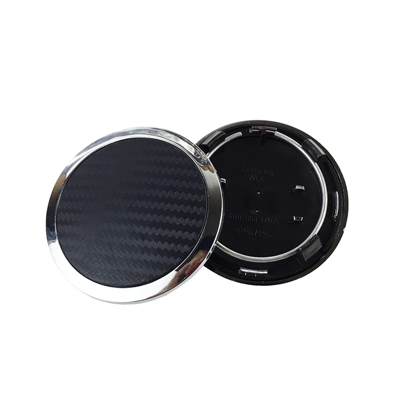 Carbon black oooo 4 шт. OEM качество 69 мм карбоновый черный колпак ступицы центра колеса крышка s значок для крышки эмблема для Аксессуары для дисков 4B0601170A автомобильный Стайлинг - Цвет: Carbon black oooo