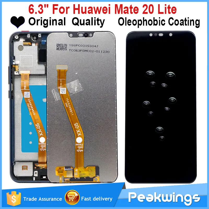 Оригинальный ЖК дисплей для Huawei Mate 20 Lite дигитайзер сенсорного экрана экран SNE LX1 LX2