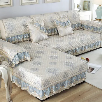 

European-style Luxury Sofa Cover Cushion Four Seasons Universal Couch Cover Sofa Towel For L Shape Sofas Chaise Longue Slipcover