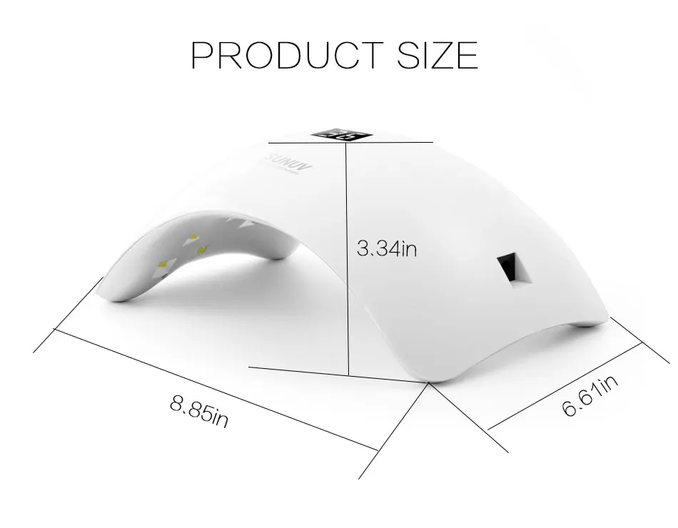 SUN 8 Arched UV светодиодный светильник для ногтей лечения всех гелей доступен с обеих