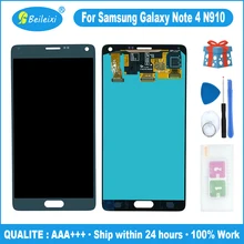 Para samsung galaxy note 4 n910 n910a n910f n910h display lcd digitador da tela do painel de toque assembléia parte substituição