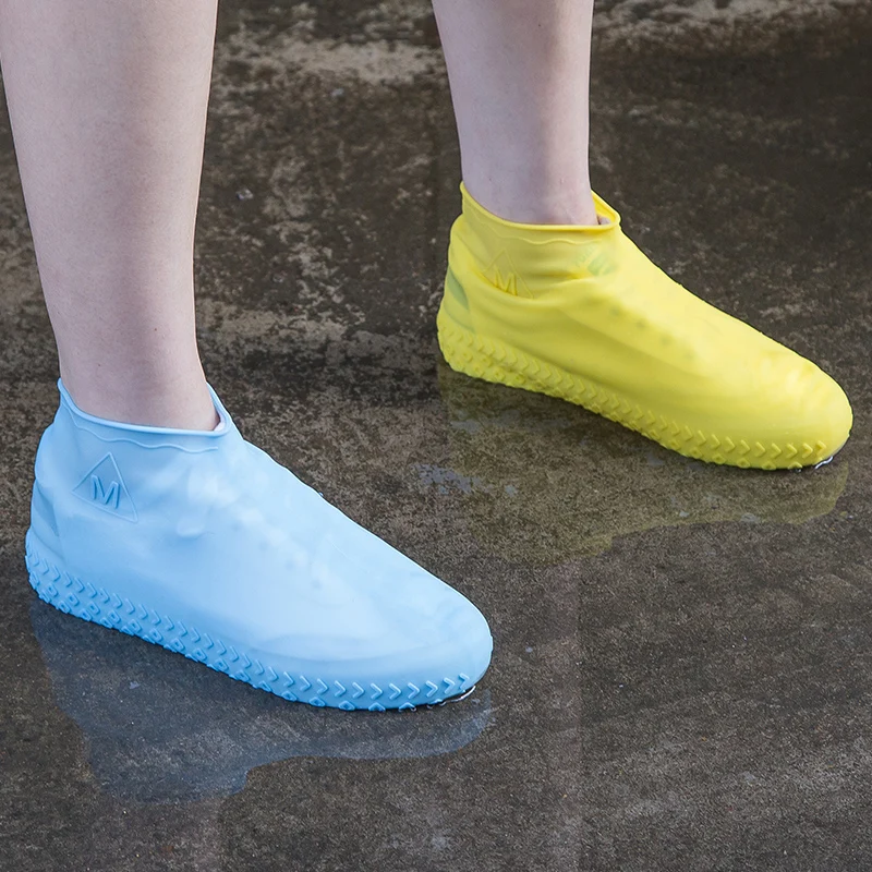 1 Pair Reusable Silicone Shoe Cover S/m 