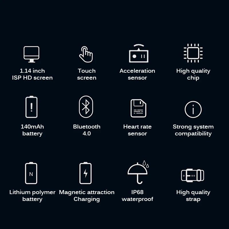 Умный Браслет IP68 водонепроницаемый цветной экран Bluetooth фитнес-браслет для мужчин/женщин спортивные точные данные мониторинг сна