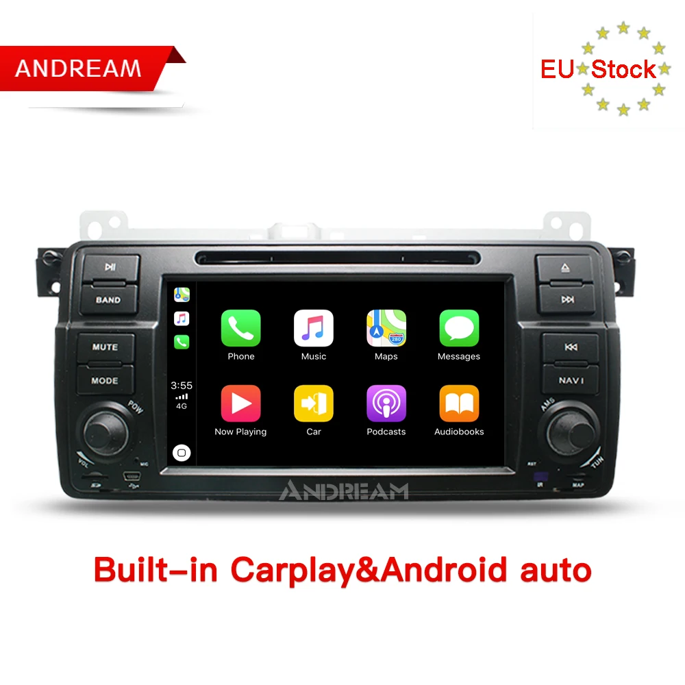 Andream 9 дюймов Android 8 1 2G + 3 Bulit in Carplay Радио Навигация для BMW E46 Rover 75 MG ZT автомобильный dvd