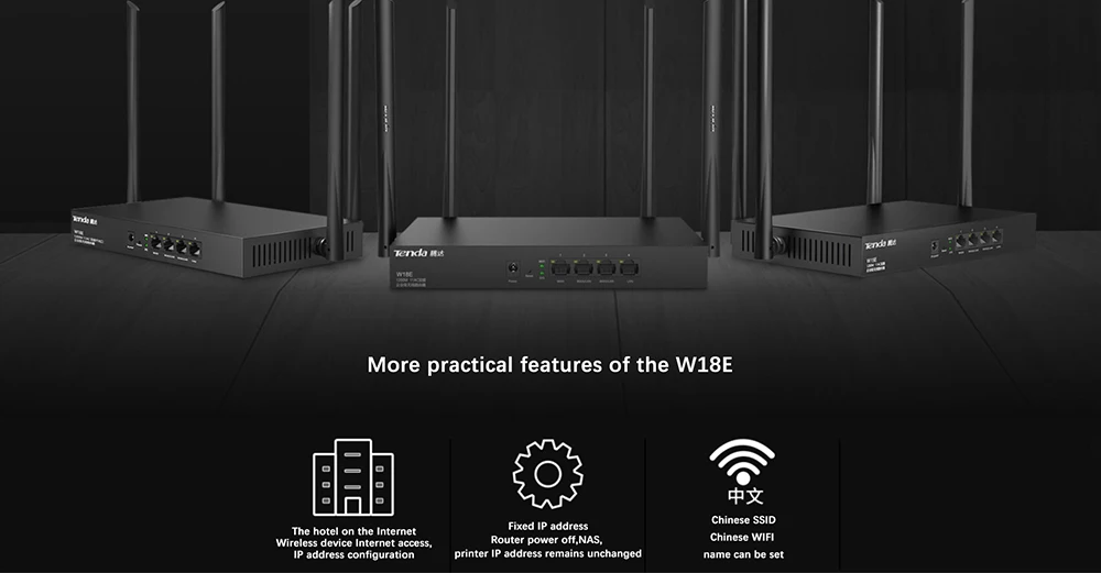 Tenda W18E AC1200M беспроводной WiFi роутер с 2,4G/5,0G vpn-роутер с поддержкой L2TP двухдиапазонный Wi-Fi ретранслятор, управление приложением