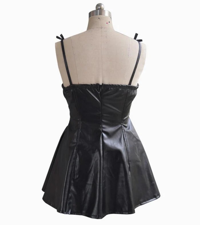 2019Anime-The-Future-Diary-Gasai-Yuno-Black-PU-Leather-Fancy-Dress-Cosplay-Costume-Mirai-Nikki-Braces (3)