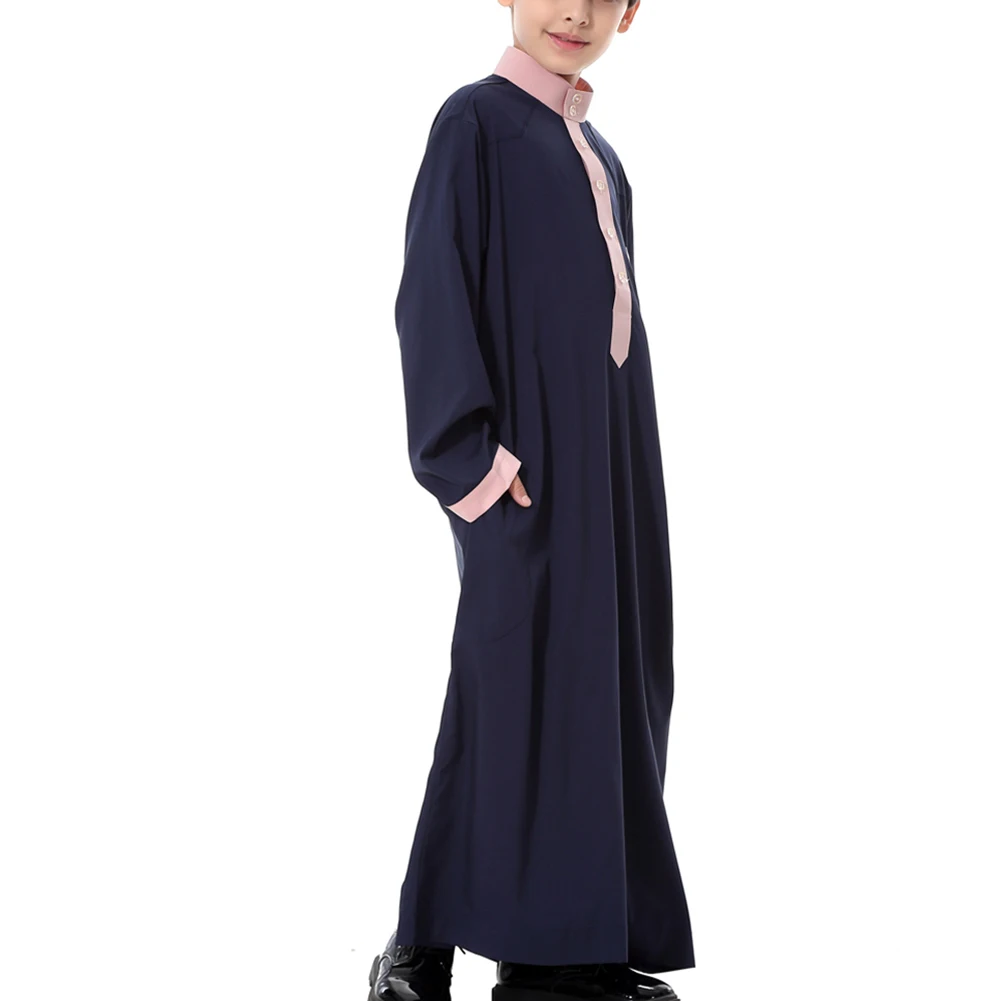 Kid Muslim for Boys Arab Islamic Long Sleeve Round Neck Casual Robes Dress NSV775 v&ecirc;tements d'ext&eacute;rieur 한국 아동복 봄