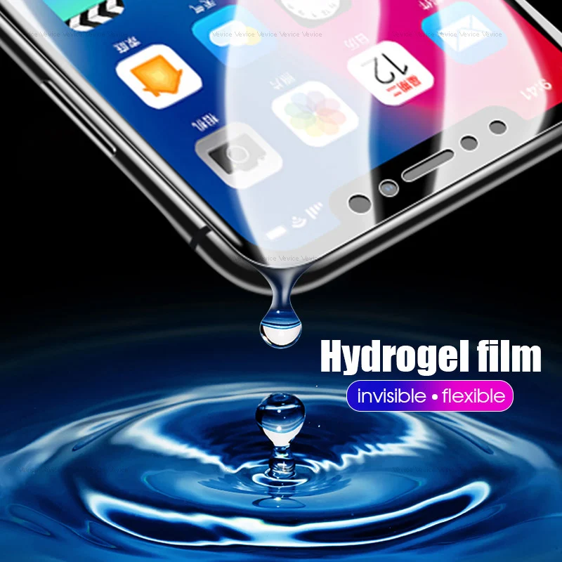 9D Гидрогелевая пленка для iPhone 6 S Plus XsMax Xr ультратонкая прозрачная пленка для iPhone XS Max XR X 7 8 Plus 6 6s защита экрана
