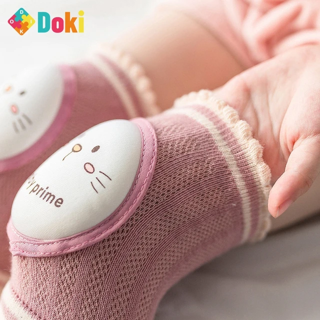 Doki Toy Kid Knee Protector Mesh Breathable Non-Slip Crawl Protection Toddler Baby Cute Cartton 1Pair Knee Pads Support Fashion 3