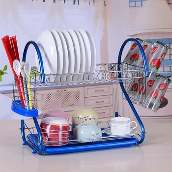 

Kitchen Storage Rack Stainless Draining Dish Rack Chopsticks Storage Rack Drying Dish Organizador Cocina Home Storage BE50SA